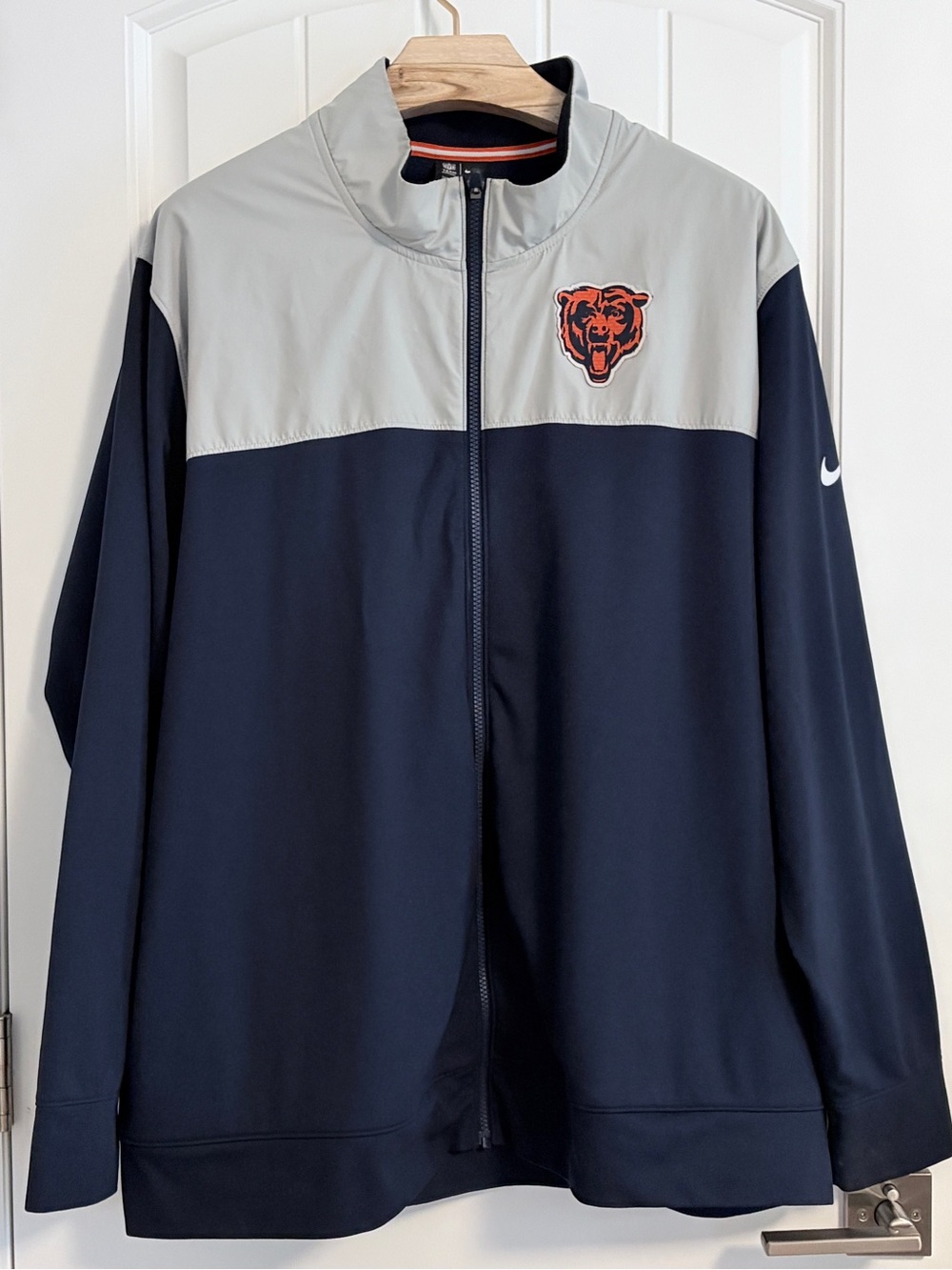 Authentic Nike NFL Chicago Bears Team Apparel Fill Zip Jacket Men’s Size 3XL